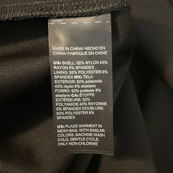 WHBM Luxe Stretch Button Detail Fit & Flare Dress with Gold Buttons Size 8 - Picture 5 of 6